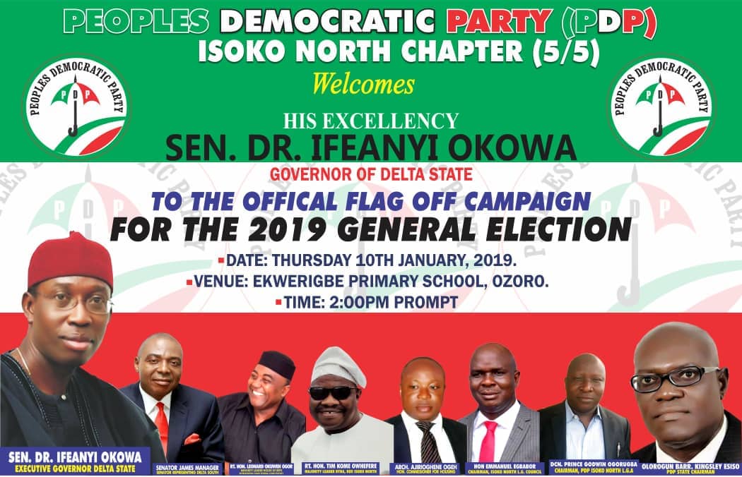 Ozoro, Set To Host PDP Campaign Rally -Says Egware – Blank NEWS Online