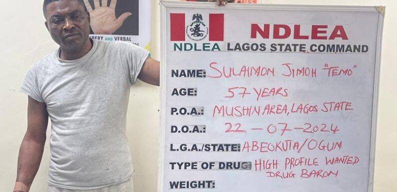 NDLEA Nabs Most Wanted Mushin Drug Lord, Temo